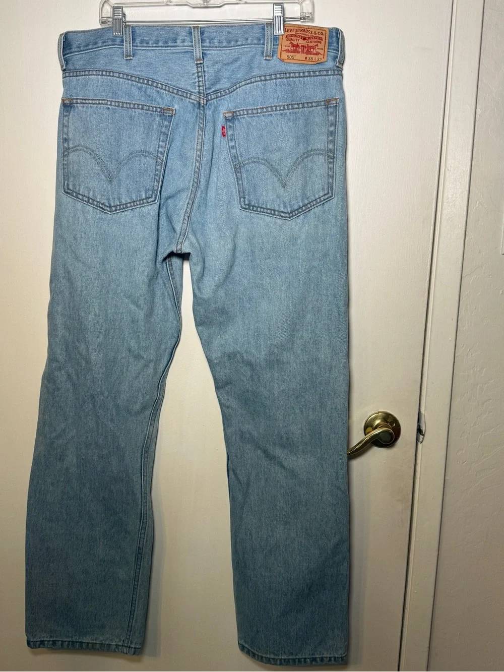 Levi's 505 Regular Fit 38x32 Light Blue Men’s Jeans